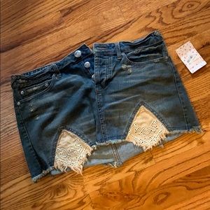 Free People Denim Skirt